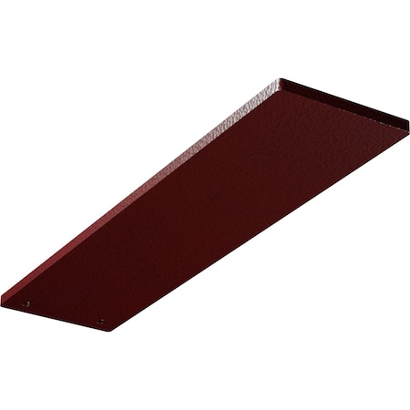 Ekena Millwork 3"W x 12"D Logan Hidden Support Steel Bracket w/ 8" Support Depth, Hammered Bright Red BKTM03X12LOHRE